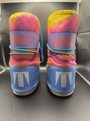 Moon Boot Icon Nylon Tie Dye Multicolor Snow Boots Kids 13.5C EU 31 32 Youth