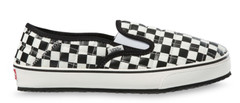 NEW Vans Off The Wall Slip-Er Black White Checkered Slip On Shoes Youth 3 Y