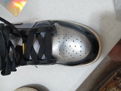 Jordan Air Jordan 1 Mid SE (GS) Black Gold Silver Leather Mid Top 5Y FZ3938-001