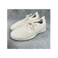 Allbirds Smallbirds Wool Runner Fluff Kids Y1 Natural White Sherpa Sneakers