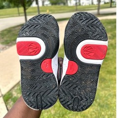 Nike Team Hustle D 11 Toddler Boy Sneakers Size 11 Black Red White Shoes