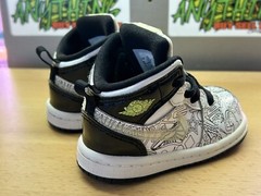 Nike Air Jordan 1 TD Mid SE DIY White Black Volt DC4097-100 4C (FREE S&H)!