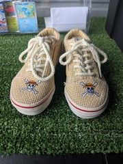 Vans x One Piece Collection OLD SKOOL Straw Hat Crew kids Size 11.5y Burlap Rope
