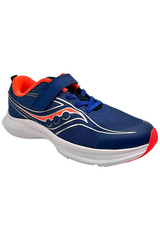 Saucony Kid’s Kinvara 13 Alternative Closure Running Shoe Saphire/Red