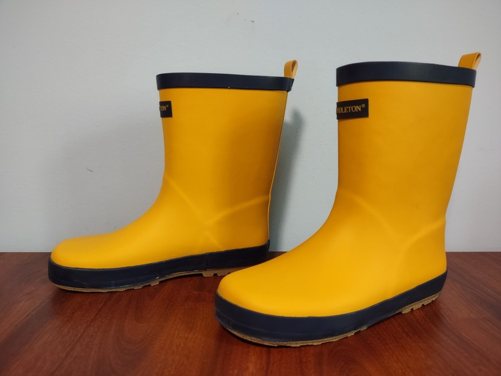 Pendleton Mid Boot Rain Boots Outdoor Yellow Unisex Kids Size 3