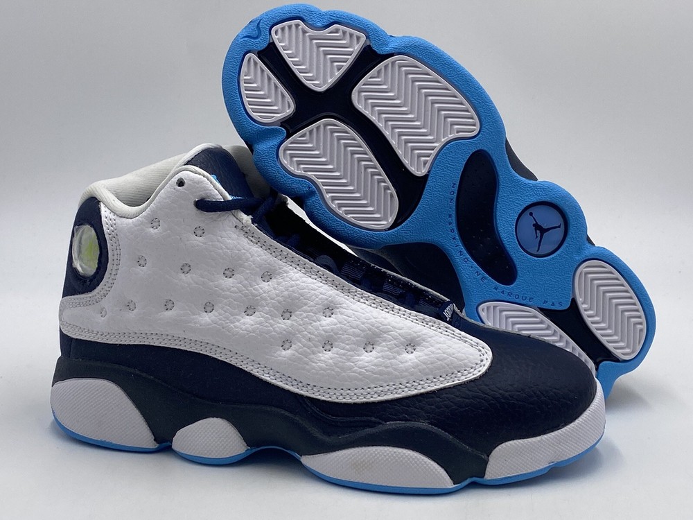NIKE JORDAN 13 RETRO (PS) WHITE/POWDER BLUE-MULTI DJ3005 144] US SZ 3Y