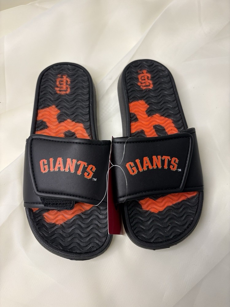 San Francisco Giants Sandals Adjustable Strap Black Foco Size Youth Medium
