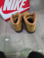Nike Manoa Leather GS Wheat Brown Beige Black Boots BQ5372-700 Size 5.5Y NEW