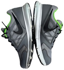 Nike DOWNSHIFTER 6 Running Shoe 4Y grey black volt lime green Active Gym Unisex