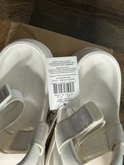UGG SPORT YEAH Water-Resistant Slingback sandals WHITE size Kids 1 new with box