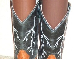 Youth leather upper CODY JAMES Lightning western boots BBSC1828 , size 3