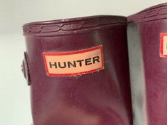 Hunter Original Kids Gloss Rain Tall Boots:Purple UK 13 US 1B/2G, EU 32