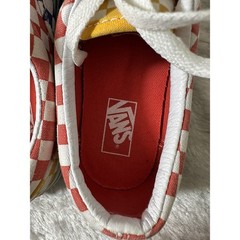 Vans Era Multi Color Checkerboard Red Blue Yellow Sneakers Kids Juniors 4.0