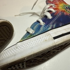 Converse Chuck Taylor All Stars Rainbow Tie Die High Top Sneakers Youth Size 1