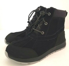 NEW IN BOX! UGG KIDS TURLOCK WP BLACK BOOTS SIZE: 3K STYLE: 1103505K