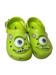 Crocs Mike Wazowski Classic Clog Kids 1 Lime Green Disney Pixar Monsters Inc