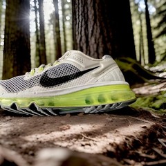 NIKE AIR MAX 2013 SNEAKERS WOLF-GREY/VOLT-GREEN GRADE SCHOOL YOUTH SIZE 6Y