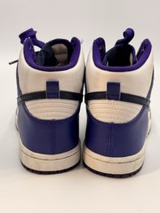 Nike Dunk High (PS) Sz 2Y White/Midnight Navy Blanc/ Marine Minuit