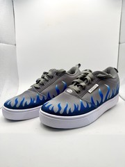 Heelys Pro 20 Prints Kids Wheeled Footwear Skate Shoe Sneakers Gray &blue Size 7
