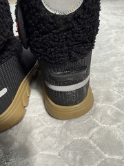 Hunter Kids Roll Top Rain Boots Black Gum Sole Youth US 3 UK2 EU34