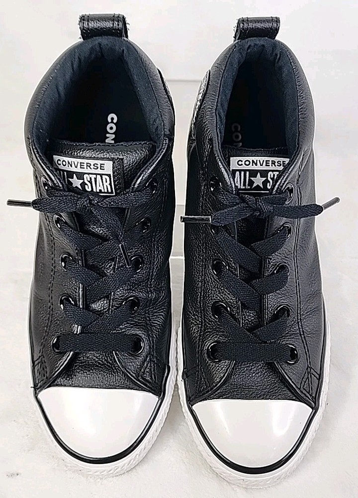 Converse All Star Chuck Taylor Leather Uppers Junior US 4 EUR 36. Great Shape!