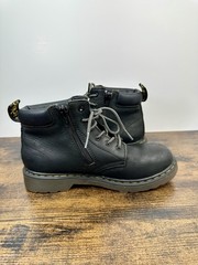 Dr Martens Boys Youth Boots Size US 4 EU 36 Black 8 Eye Lace Up Docs