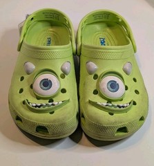 Crocs Disney Pixar Monsters Inc Mike Wazowski Clogs Kids Size J5 Green Charm