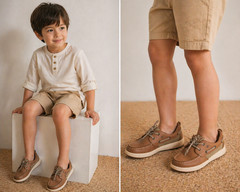 Sperry Shoes Boy’s Top Sider Gamefish Size 3.5 Tan