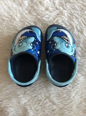 CROCS FUNLAB LED Lights Shark Blue SANDALS – Size: C3