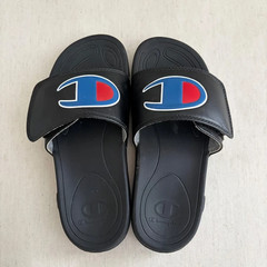 Champion Black/Red/Blue Kids Slides size 13 Youth