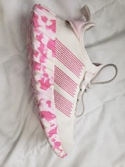 adidas Kaptir Flow K Kids Sneaker White/Pink Mesh US 4 JR0427