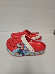 NEW CROCS FunLab SUPER MARIO Light Up Kids Clog Sandals Slip On Child Kid 2