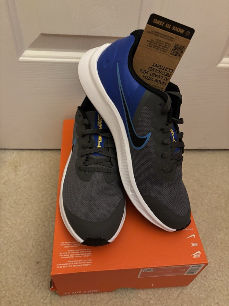 Nike Star Runner Big Kids Sneakers Black Blue 7Y New