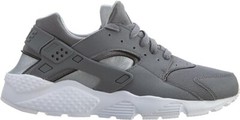 with box 2021 Nike Huarache Run Cool Grey Wolf Grey White Youth SZ 55Y G1N