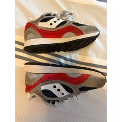 Saucony Jazz Original Kids Sneakers Grey Red Black SK267652 Size 11.5M