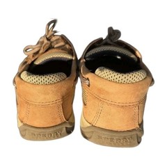 Sperry Kids Lanyard Leather & Mesh Boat Shoes Size 1.5