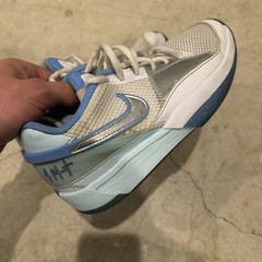 Nike Ja 1 GS SE Basketball Sneakers Blue White Silver Youth 3.5Y Mesh Cushioned