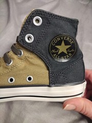 Converse All Star Chuck Taylor Junior Size 1 Sneakers 645224F Green And Black