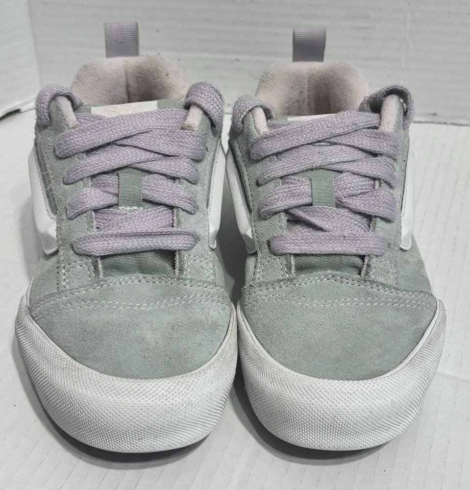 Vans Knu Skool Skate Olive/Lilac Sneakers Youth Size 3 Skateboarding 721356
