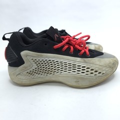 Adidas A. E. 1 J Low Basketball White Black Anthony Edwards JQ6125 Size 4