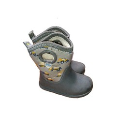 Jan & Jul Kids Lite Waterproof Boots | Grey Construction 6 toddler