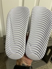 Nike Kawa Slides In White And Black Childrens Size 13 NWT
