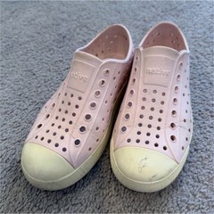 Native Shoes Unisex Kids US 13 Pink/White Low Top Slip-On Round Toe Casual