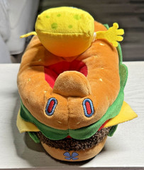 SpongeBob & Patrick Patty Wagon Plush Slippers Size 6 Unisex Kids