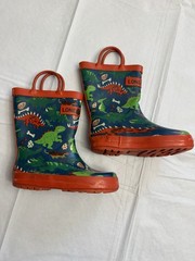 Lone Cone Dinosaur Rain Boots Toddler Size 9 Waterproof Rubber Dino Print