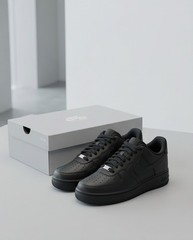 Nike Air Force 1 LE (GS) Size 4.5Y Women’s 6 Shoes Black/Black FV5951-001 EUC