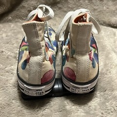 Converse Paint Splatter Lace Up High Top Sneakers 656144F Big Kid Junior Size 2