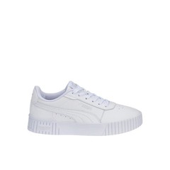 PUMA Carina 2.0 Lace Up Youth Girls White Sneakers Casual Shoes 38618502