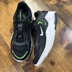 Nike Air Max Bolt US 3Y CW1627-006 Black Green EUC Kids Unisex Sneakers Shoes