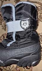 KAMIK “ Snowbug“ toddler size 10 Snow Boot Black Gray Clean